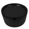 Black Melamine Pot and Lid 190x100 2250ml